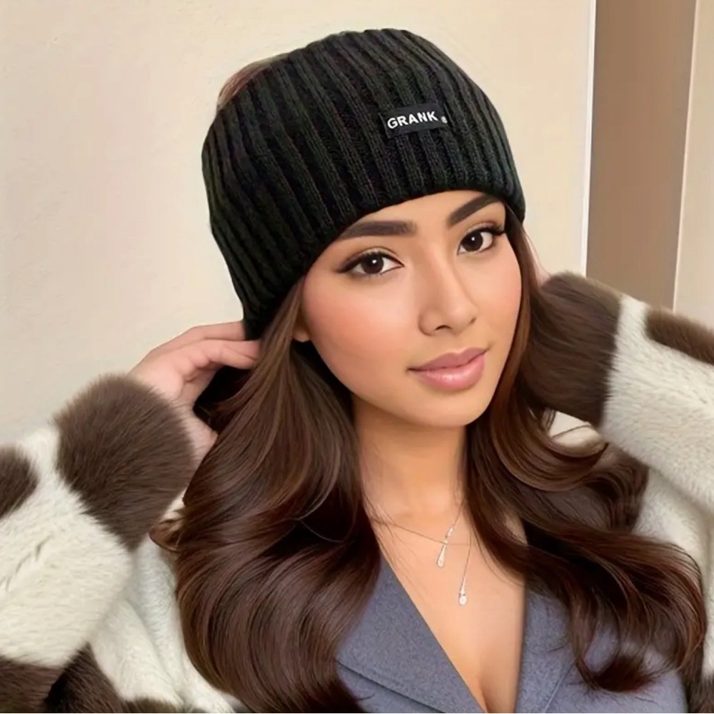 Single Piece GRANK Knitted Headband Ear Warmer